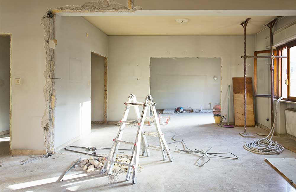 Kernsanierung eines Wohnhauses