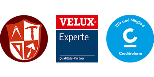 Mitglied der Baugewerbeinnung Ostfriesland, bei Creditreform & Velux Experte